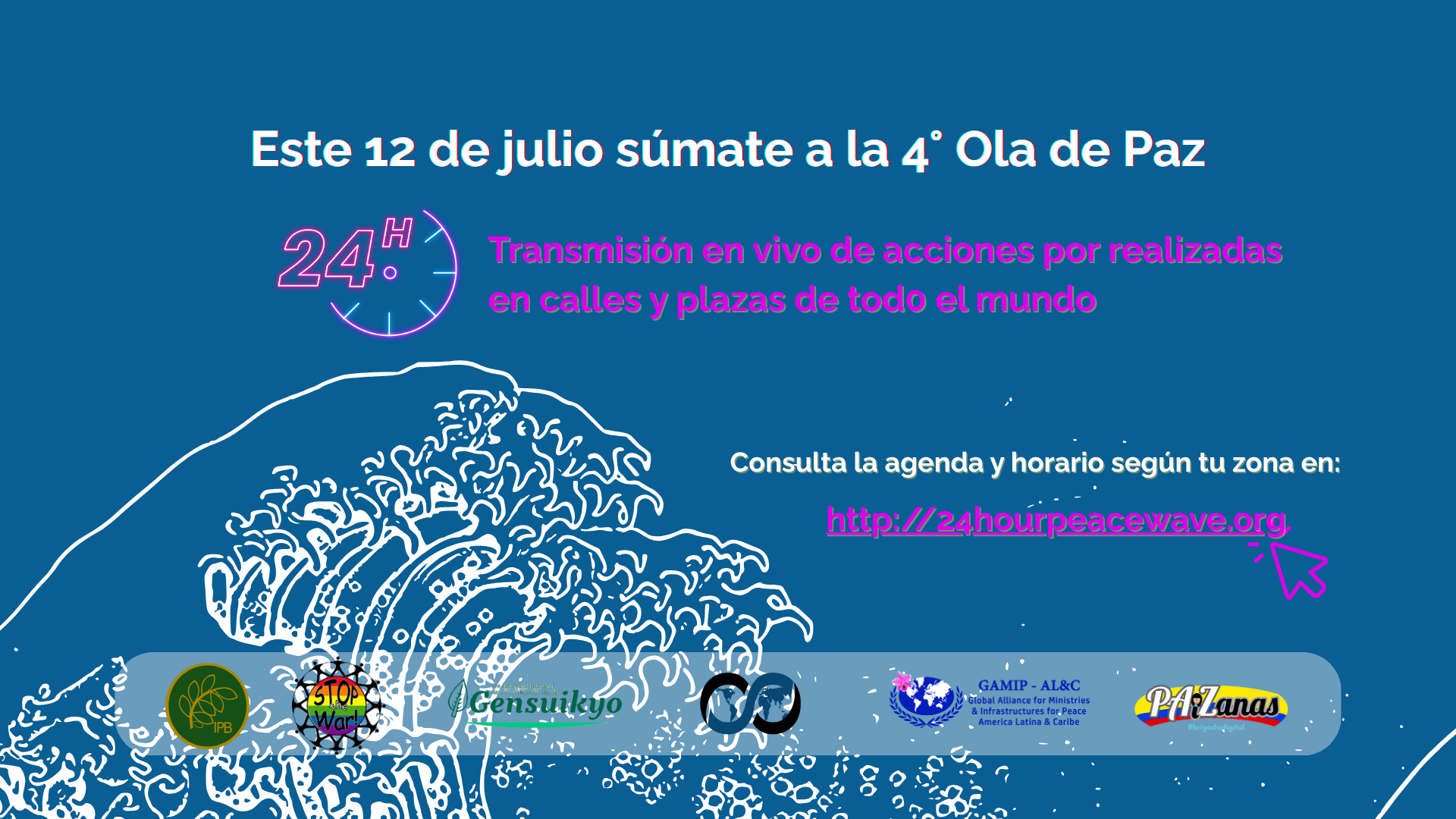GAMIP ALC & PAiZanas se unen a la 4° Ola de Paz Mundial